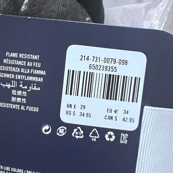 NWT boys Abercrombie pajama set size 7/8 - Picture 3 of 4